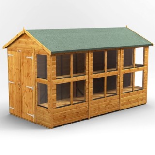 12 x 6 Power Apex Double Door Potting Shed