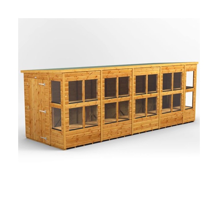 18 x 6 Power Pent Potting Shed