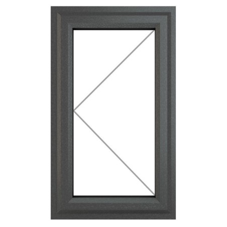 Crystal Triple Glazed Window GREY WHITE Lh 610 x 1040mm Clear