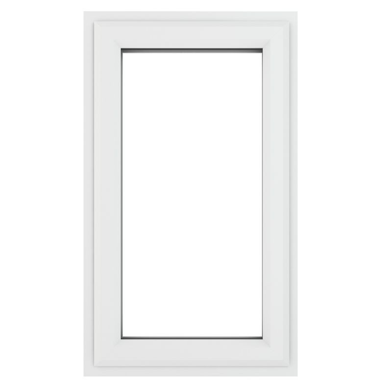 Crystal Triple Glazed Window White Rh 610 x 1040mm Clear