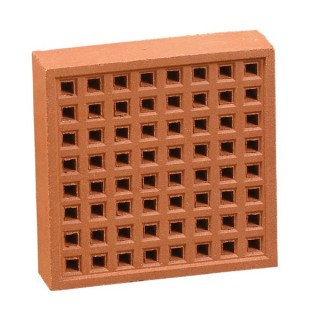 Hepworth Square Hole Airbrick 215 x 215mm Red YA15R