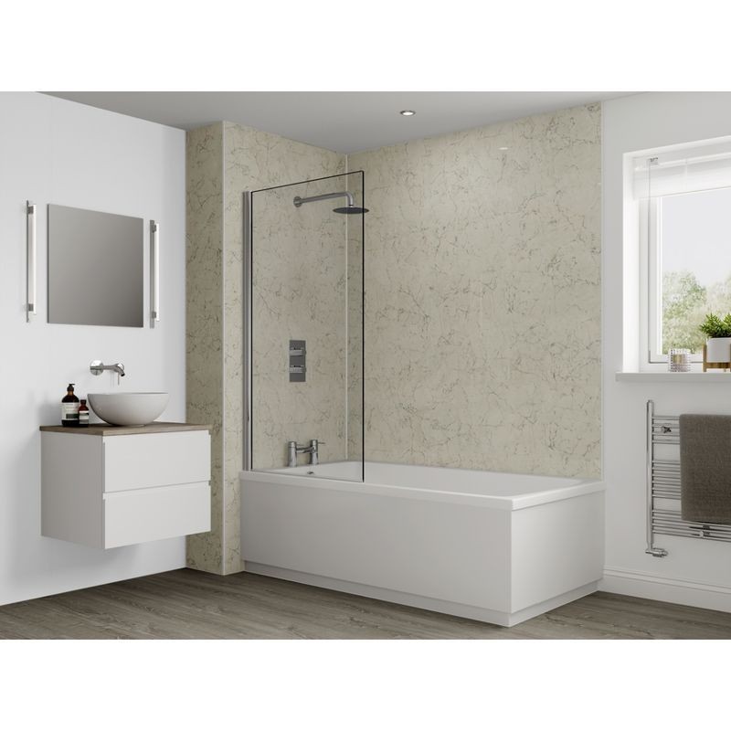 Multipanel Classic Bathroom Wall Panel Unlipped 2400 x 598mm Grey Marble M139