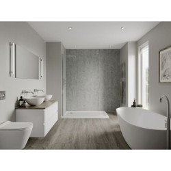 Multipanel Linda Barker Bathroom Wall Panel Unlipped 2400 x 1200mm Concrete Elements 8830