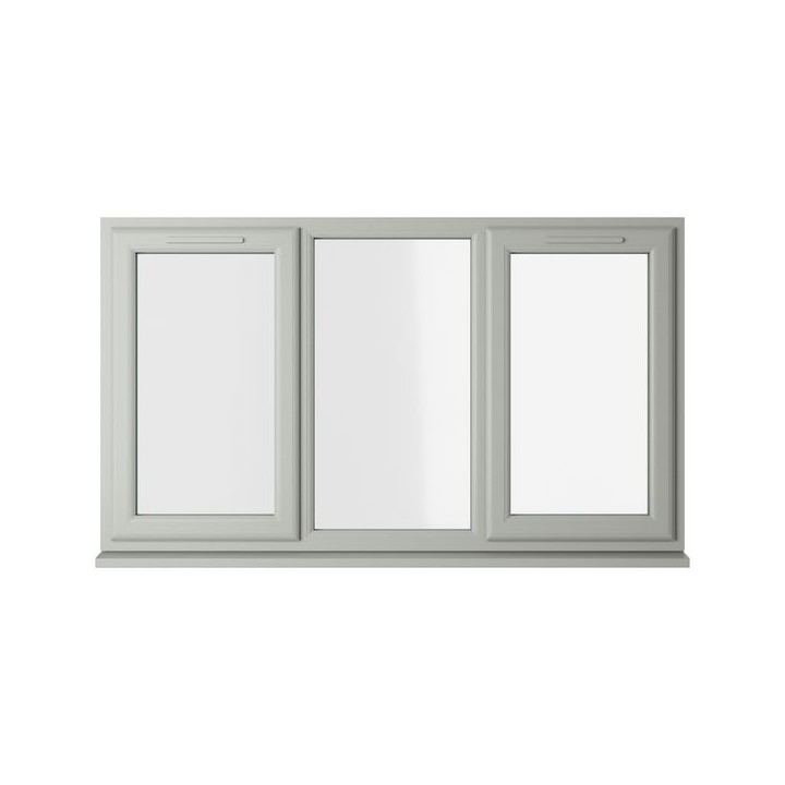Crystal Double Glazed uPVC Window Agate/White Left & Right Hung 1040mm x 1770mm Clear