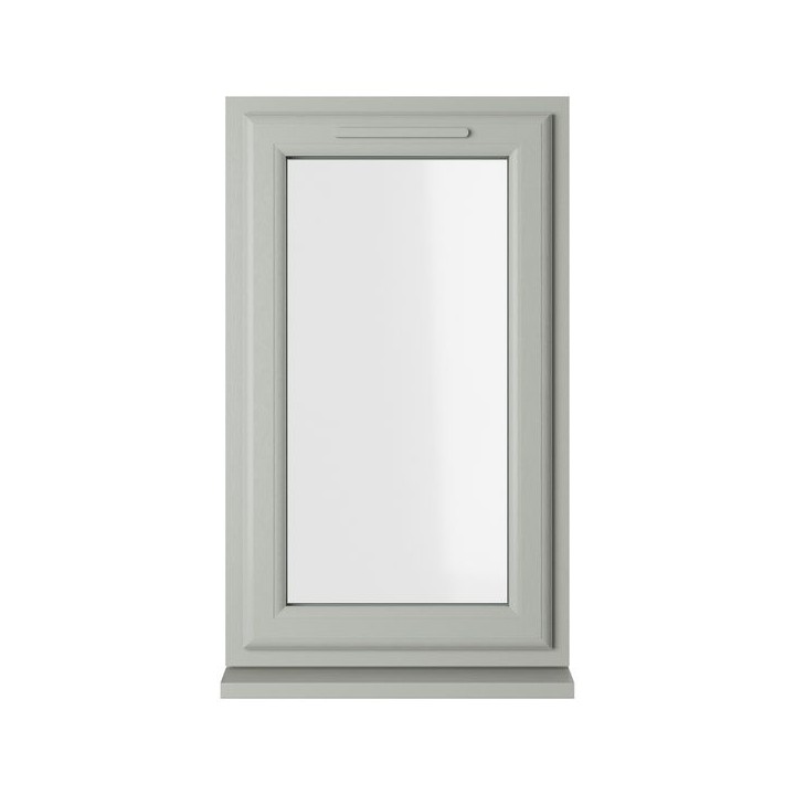 Crystal Double Glazed uPVC Window Agate/White Top Opener 1040mm x 610mm Clear