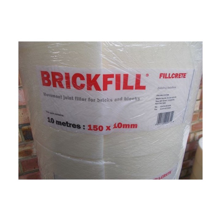 Fillcrete Expansion Joint Brickfill Roll 10mm x 150mm x 10m
