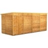 16 x 6 Power Overlap Pent Double Doors No Windows