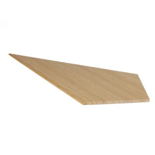 Flair Stairs 32mm Winder Tread 2 Lh - Bamboo Light