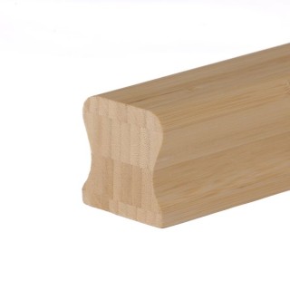 Flair Stairs Bamboo Deep Traditional Handrail 41mm Groove 3m Light