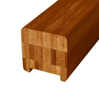 Flair Stairs Contemporary Handrail 60 x 60mm With 41mm Groove 3.6m Dark