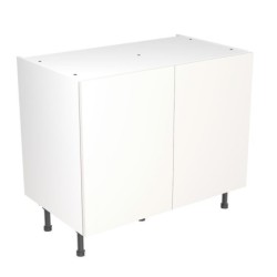 Flatpack Base Unit Super Gloss White Slab 1000mm - FKKF0008