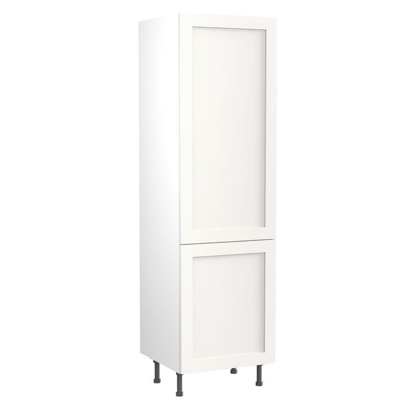 Flatpack 70 30 Fridge Freezer Tower Shaker Ultra Matt White 600mm - FKKH0522