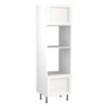 Flatpack Single Oven & Microwave Tower Shaker Ultra Matt White 600mm - FKKH0532
