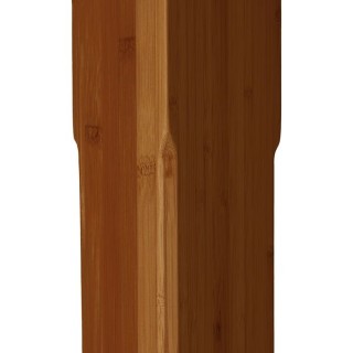 Flair Stairs Bamboo Stop Chamfered Half Newel Post - 90 x 45 x 1.5m Dark
