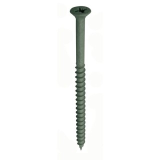 Deck-Tite® 4.5 x 63mm Outdoor Screw Pozi Countersunk Net-coat Green Plated Qty 200