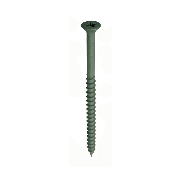Deck-Tite® 4.5 x 50mm Outdoor Screw Pozi Countersunk Net-coat Green Plated Qty 200