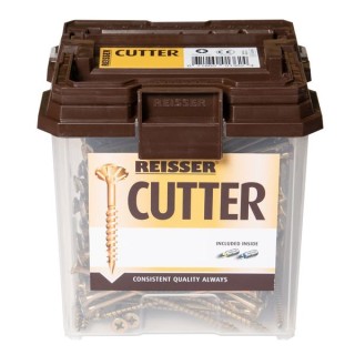 Reisser 4 x 80mm Countersunk Pozi Cutter Yellow Wood Screw Qty 500