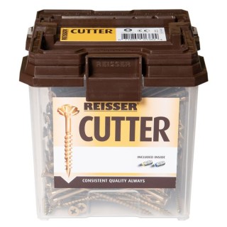 Reisser 4 x 25mm Countersunk Pozi Cutter Yellow Wood Screw Qty 1602