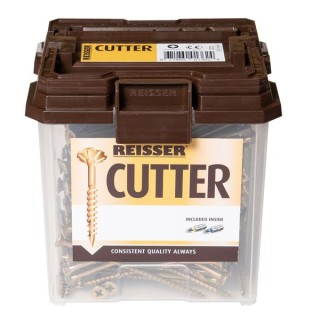 Reisser 3.5 x 30mm Countersunk Pozi Cutter Yellow Wood Screws Qty 1602