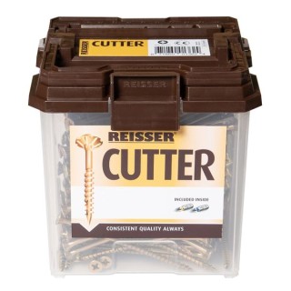 Reisser 4.5 x 50mm Countersunk Pozi Cutter Yellow Wood Screw Qty 700