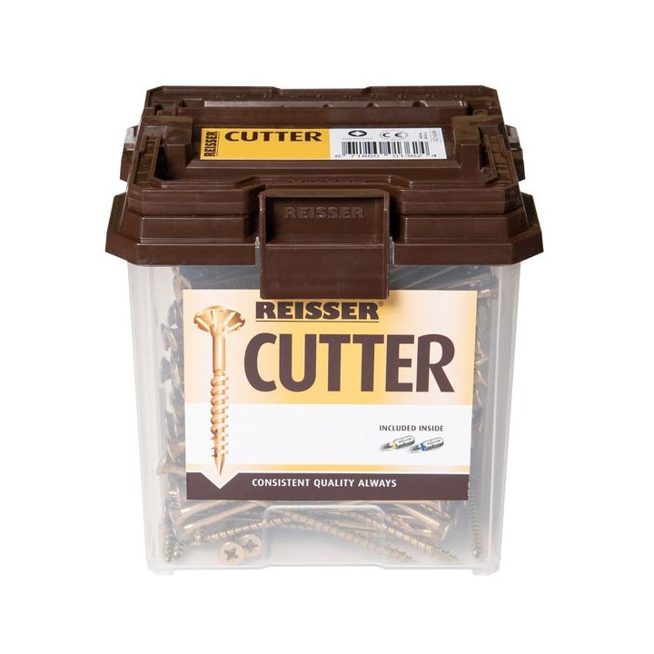 Reisser 5 x 70mm Countersunk Pozi Cutter Yellow Wood Screws Qty 452