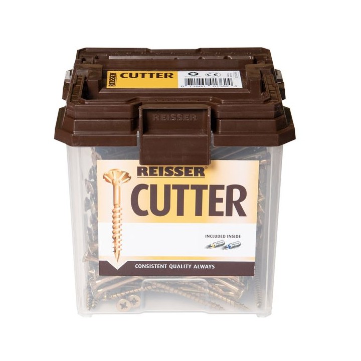 Reisser 5 x 40mm Countersunk Pozi Cutter Yellow Wood Screw Qty 725