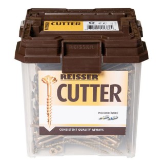 Reisser 3.5 x 25mm Countersunk Pozi Cutter Yellow Wood Screw Qty 2002