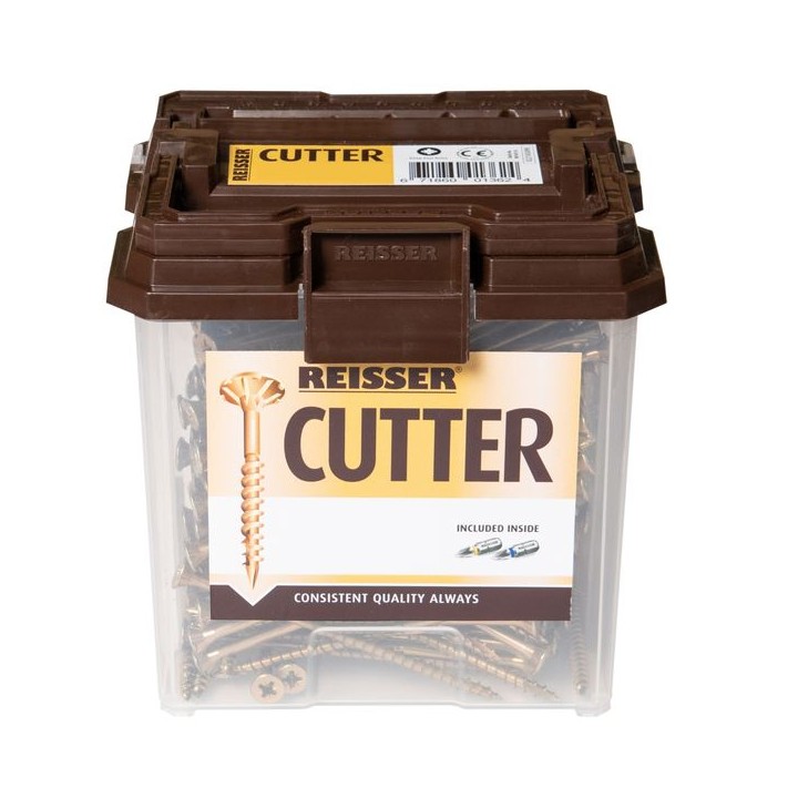 Reisser 5 x 120mm Countersunk Pozi Cutter Yellow Wood Screws Qty 192