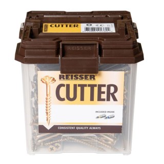 Reisser  3.5 x 40mm Countersunk Pozi Cutter Yellow Wood Screw Qty 1252