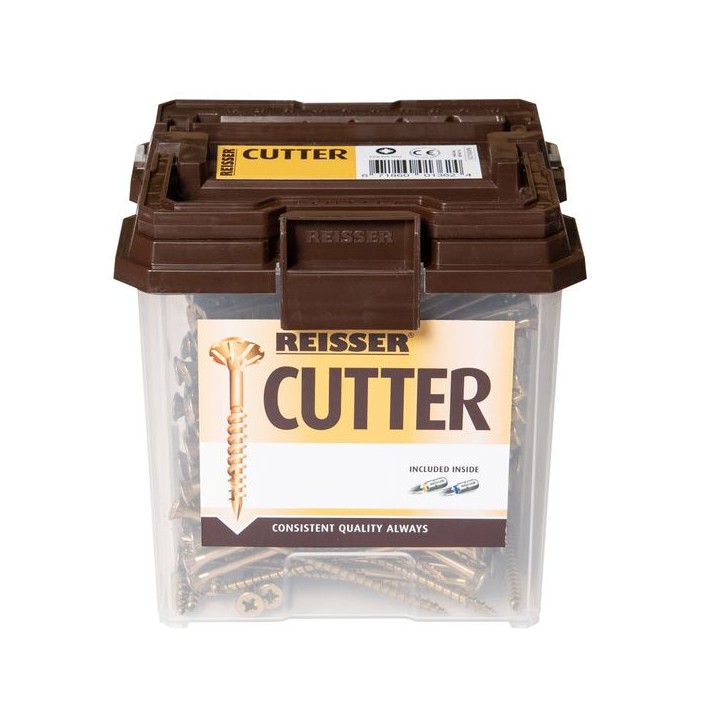 Reisser  3.5 x 40mm Countersunk Pozi Cutter Yellow Wood Screw Qty 1252