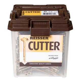 Reisser 3.5 x 50mm Countersunk Pozi Cutter Yellow Wood Screws Qty 952