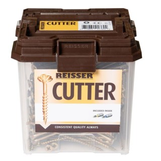 Reisser 3.5 x 35mm Countersunk Pozi Cutter Yellow Wood Screw Qty 1402