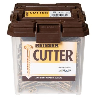 Reisser 5 x 60mm Countersunk Pozi Cutter Yellow Wood Screws Qty 502