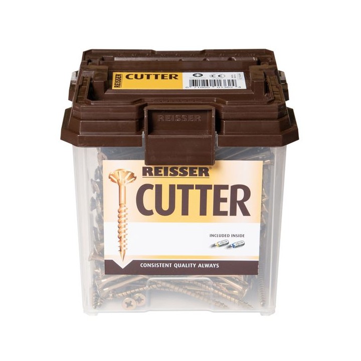 Reisser 6 x 50mm Countersunk Pozi Cutter Yellow Wood Screws Qty 452