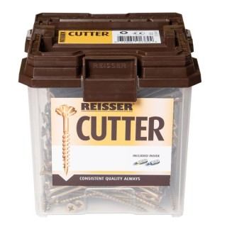 Reisser 4 x 60mm Countersunk Pozi Cutter Yellow Wood Screw Qty 702