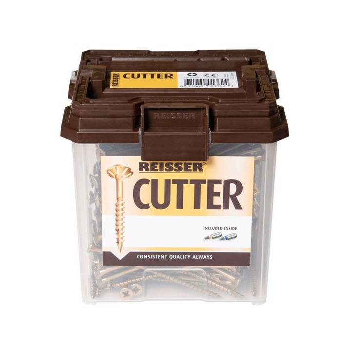 Reisser 6 x 80mm Countersunk Pozi Cutter Yellow Wood Screws Qty 252