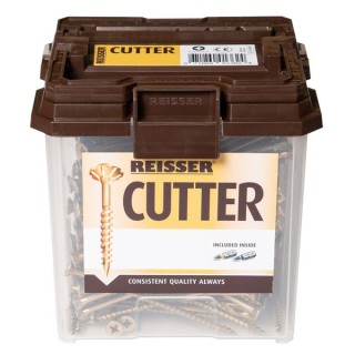 Reisser 4 x 40mm Countersunk Pozi Cutter Yellow Wood Screw Qty 1200