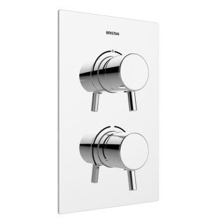 Bristan PM2 SHCDIV C Prism Recessed Thermostatic Dual Control Shower Valve with Integral Two Outlet Diverter Chrome