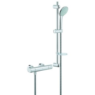 Grohe Grohtherm 1000 Cosmopolitan Thermostatic Shower Mixer with Shower Set
