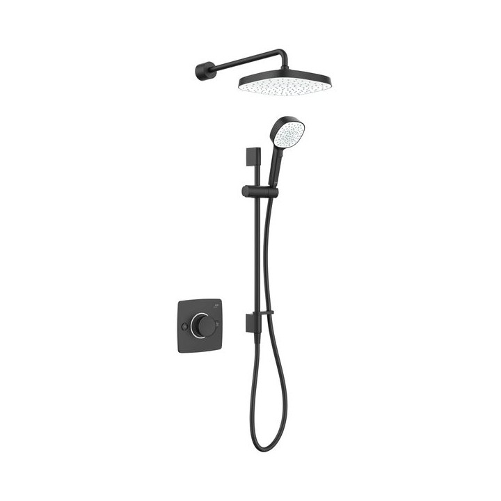 Mira Evoco Dual Shower Matt Black 1.1967.003