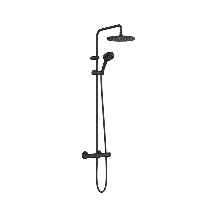 Hansgrohe Vernis Blend Showerpipe 240 1jet with thermostat Matt Black 26426670