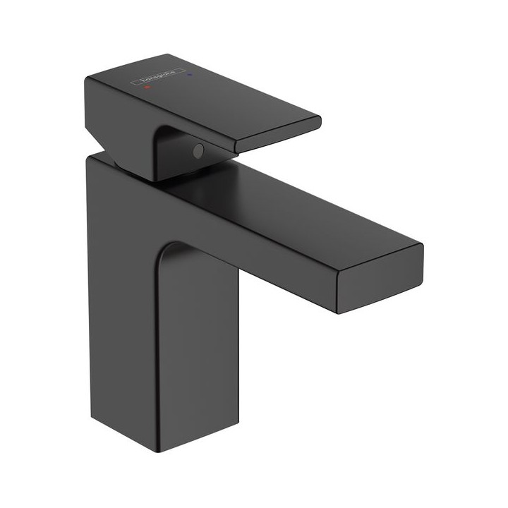 Hansgrohe Vernis Shape Single lever basin mixer 100 without waste set - Matt Black - 71569670