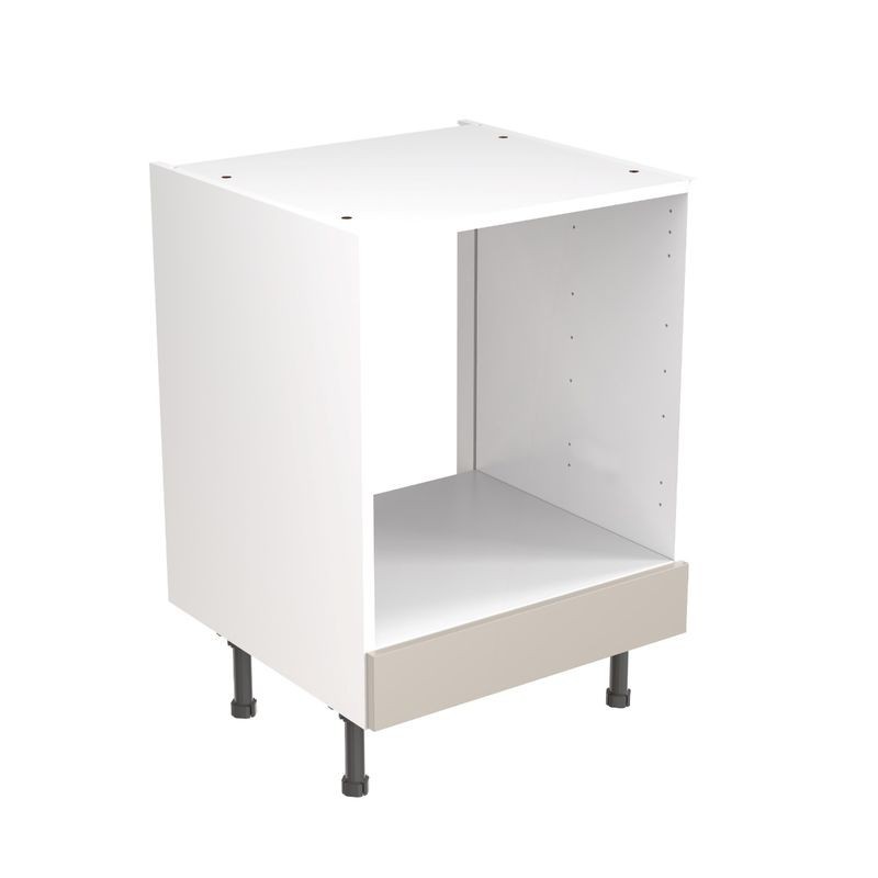 Flatpack Built Under Oven Housing Unit Shaker Ultra Matt Light Grey 600mm - FKKH0705