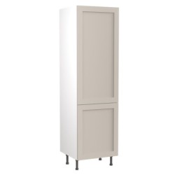 Flatpack 70 30 Fridge Freezer Tower Shaker Ultra Matt Light Grey 600mm - FKKH0722