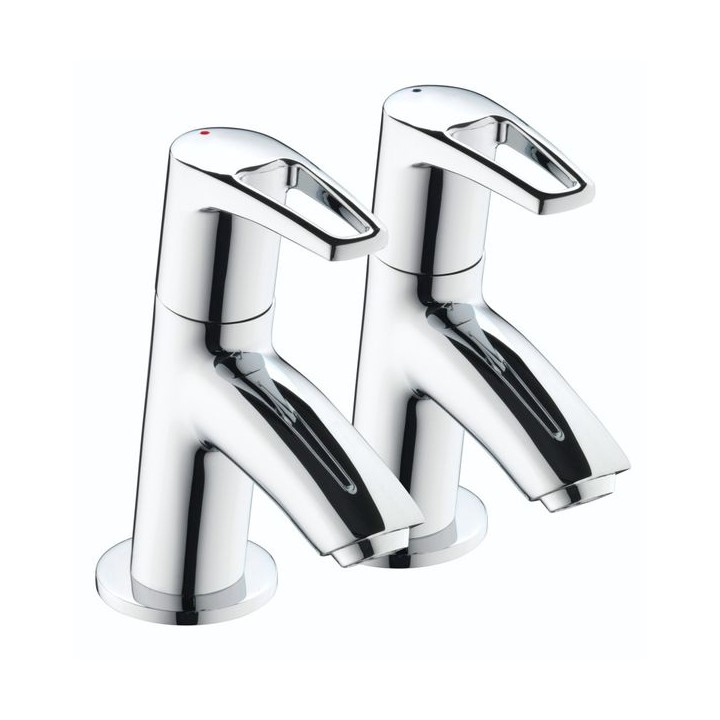 Bristan Smile Basin Taps - Chrome