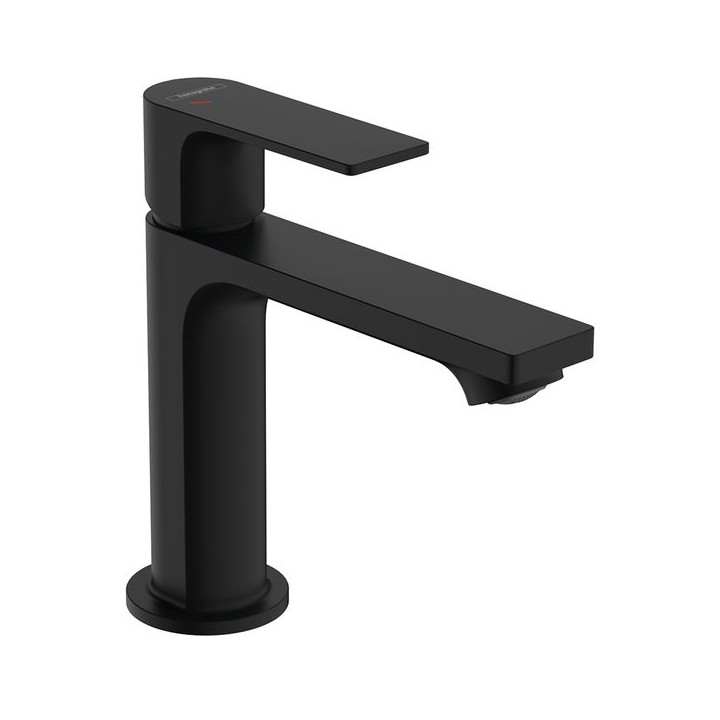 Hansgrohe Rebris E Single lever basin mixer 110 CoolStart EcoSmart+ with pop-up waste set - Matt Black - 72589670