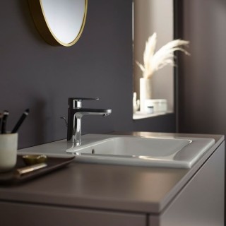 Hansgrohe Vernis Blend Single lever basin mixer 100 with metal pop-up waste set - Chrome - 71559000