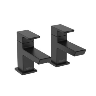 Bristan Cobalt Bath Pillar Taps - Black