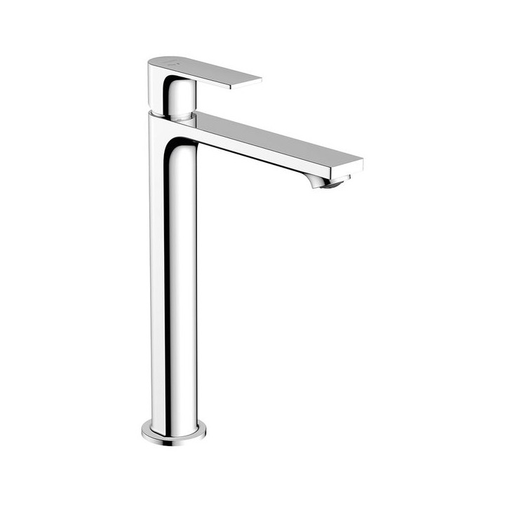 Hansgrohe Rebris E Single lever basin mixer 240 CoolStart EcoSmart+ for washbowls with pop-up waste set - Chrome - 72591000