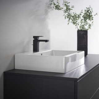 Hansgrohe Vernis Shape Single lever basin mixer 100 with pop-up waste set - Matt Black - 71561670
